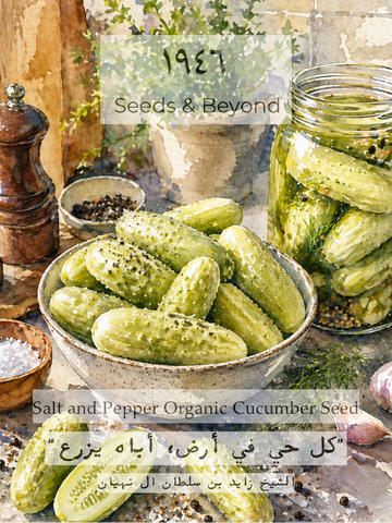 Salt and Pepper
Organic Cucumber Seed