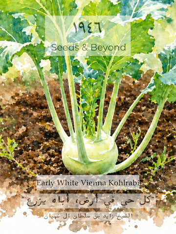 Early white Vienna Kohlrabi Seed
