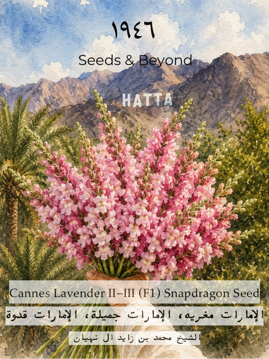 Cannes Lavender II–III
Pelleted (F1) Snapdragon Seed