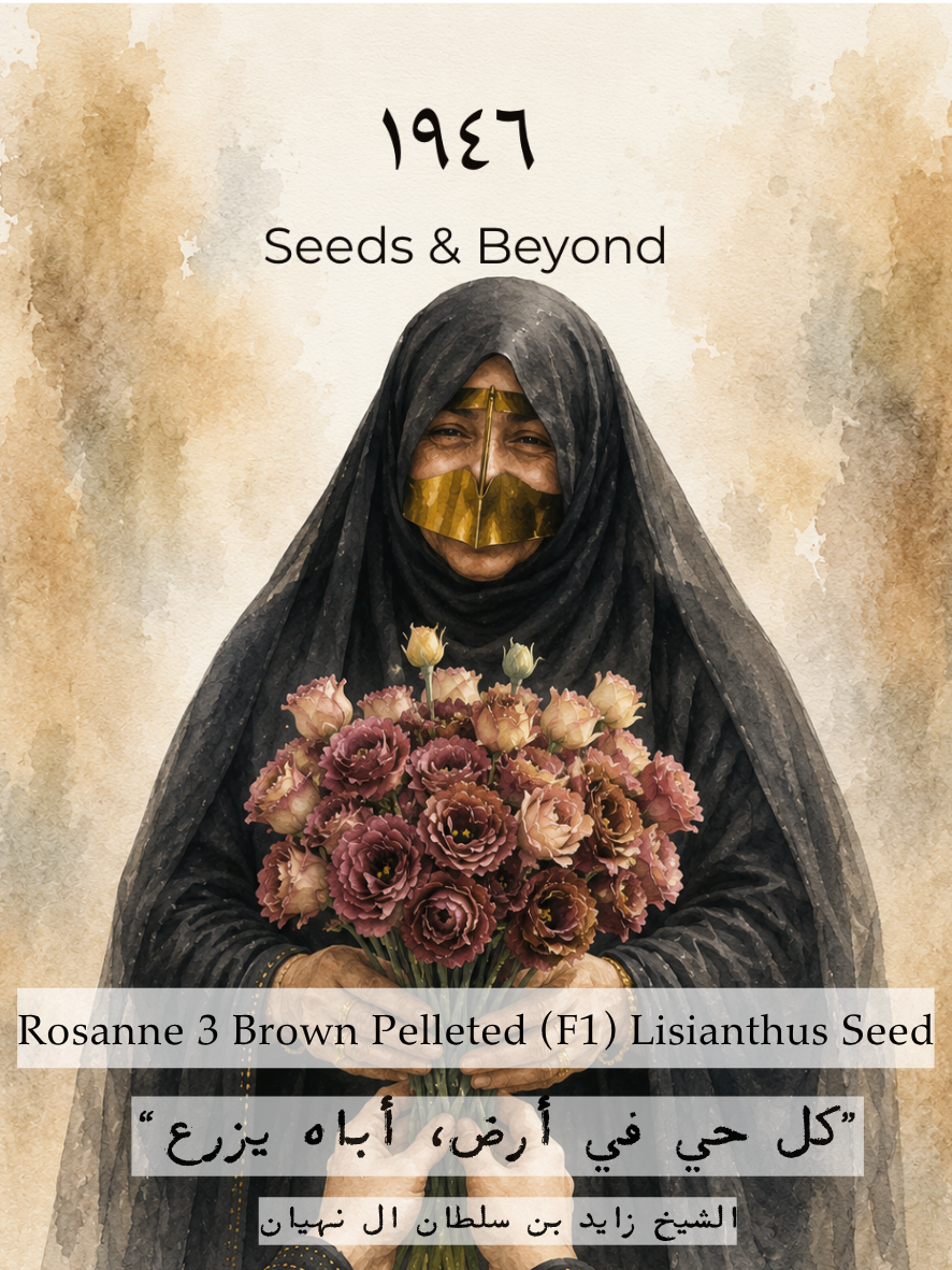 Rosanne 3 Brown
Pelleted (F1) Lisianthus Seed