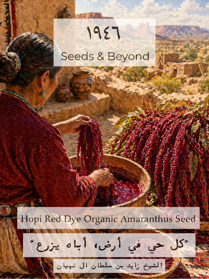 Hopi Red Dye
Organic Amaranthus Seed