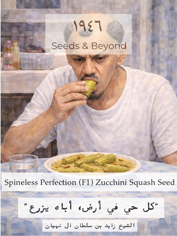 Spineless Perfection
(F1) Zucchini Squash Seed