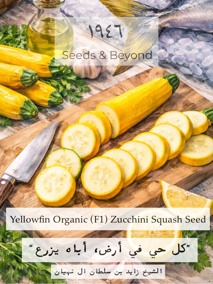 Yellowfin
Organic (F1) Zucchini Squash Seed