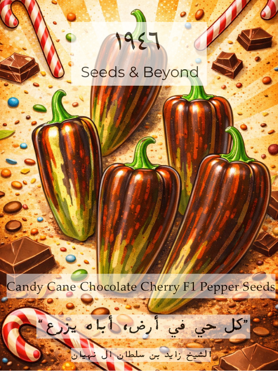 Candy Cane Chocolate Cherry F1 Pepper Seed